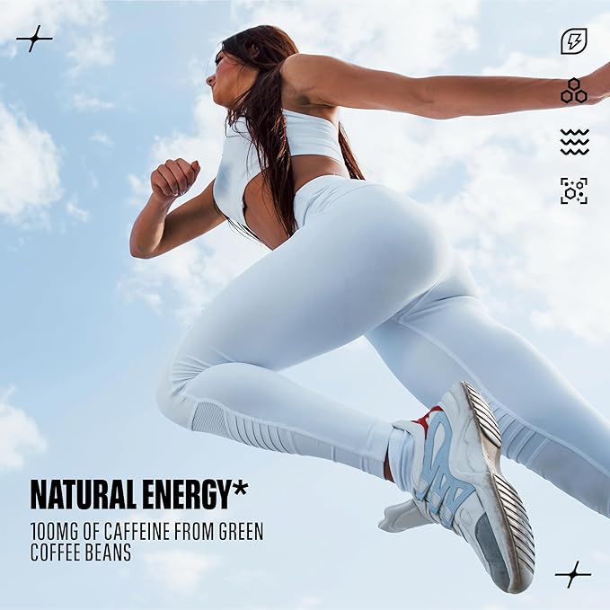 C4 Energy + Aminos Powder 5g BCAAs &amp EAAs for Muscle Recovery 3 Electrolytes for Hydration 100mg Natural Caffeine Pre Workout Zero Sugar 30 Servings Grape