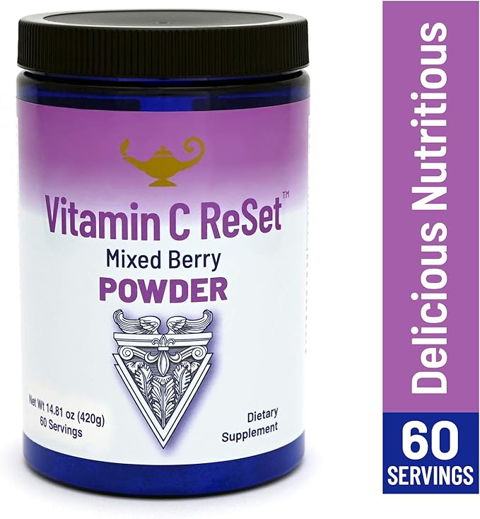 RnA ReSet Vitamin C Reset – Berry-Flavored Vitamin C Powder with Potassium &amp Fruit Blend 14.81 Oz (60 Servings)