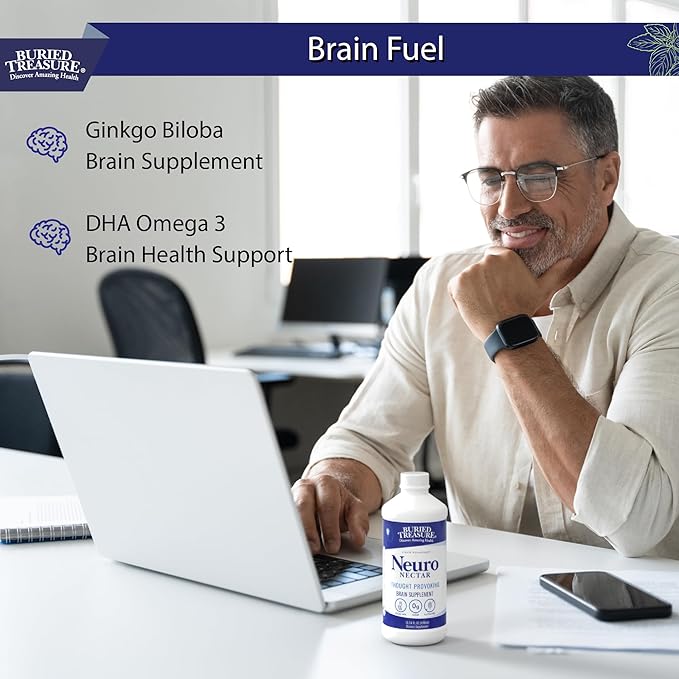 Buried Treasure Neuro Nectar Memory and Mental Focus Supplement 16 oz