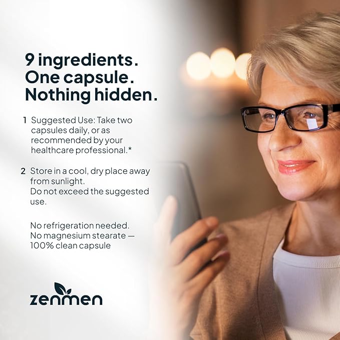 Zenmen H. Pylori Support | Lactobacillus Reuteri Probiotic with Mastic Gum for Digestion &amp GI Health - Third Party Tested 60 Vegan Capsules Made in The USA