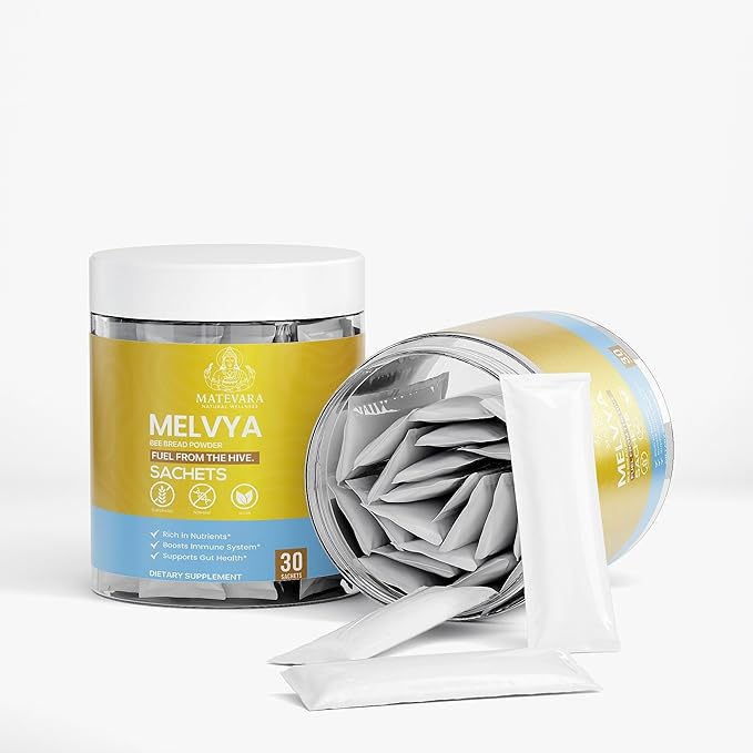 Melvya Bee Bread Powder |Nutrient-Rich Wellness Powder | 30 Servings