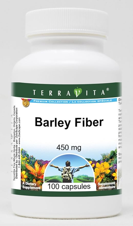 Barley Fiber - 450 mg (100 Capsules ZIN: 514949)
