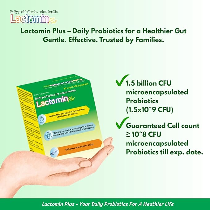 Daily Microencapsulated Probiotics Plus – Gut Health &amp Bloating Relief Designed to Survive Stomach Acid 1.5B CFU 30 Yogurt Flavor Sticks No Water Needed
