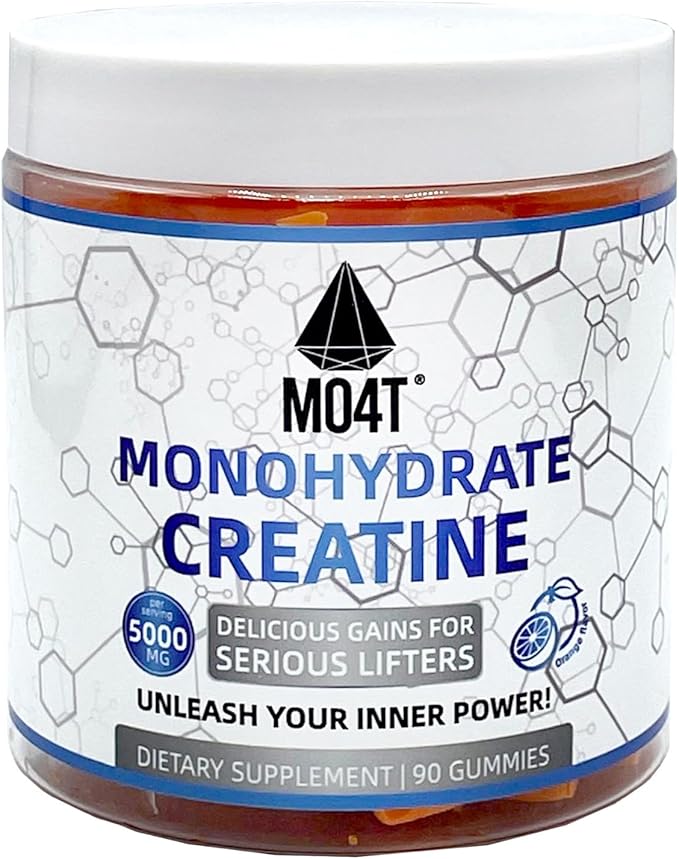 Creatine Monohydrate Gummies 5000 mg for Men &amp Women Sugar Free Creatine Gummies Orange Flavor