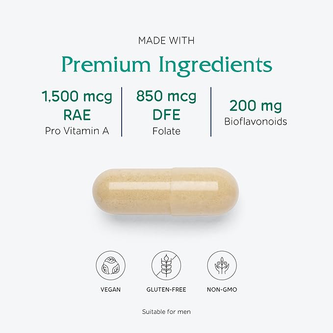 Vitanica Women's Symmetry High Potency Daily Multivitamin Vegan/Vegetarian 180 Capsules