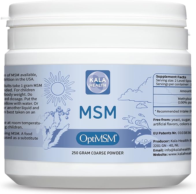 Procapsin OptiMSM – Pure Methylsulfonylmethane MSM Supplement Powder – Organic Gluten Free Non-GMO – Opti MSM Sulfur Crystals/Powder for Kids and Adults (250Grams)