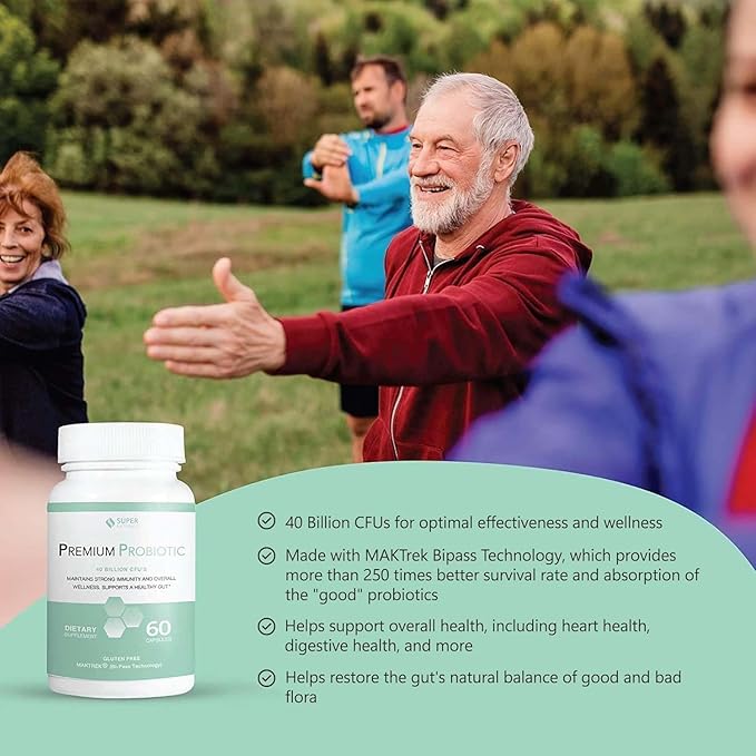 IBSolution Gut Health Super Bundle - Support Digestive Health Premium Probiotics 40 Billion CFU Digest Plus Digestive Enzyme - 60 Count Capsules 3-Pack