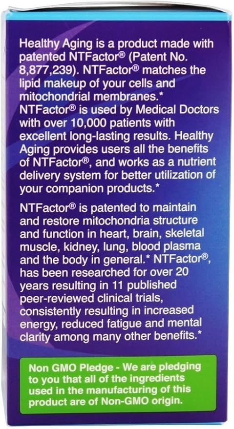 NTI Nutritional Therapeutics Inc. - Healthy Aging with NTFactor® 120 Tablets - Youthful Vibrancy Increased Energy Improved Quality of Life (2)