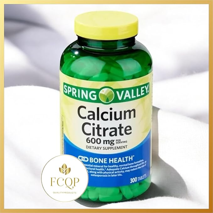 Spring Valley Calcium Citrate Bone Health Supplement 600mg 300 Tablets