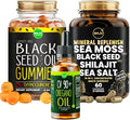 Maju Superfoods Black Seed Oil Gummies Oregano Oil and Mineral Replenish Capsules