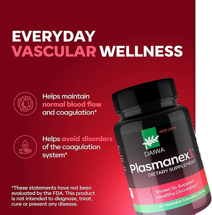 Daiwa Peak Immune 4 - Natural Immune System Booster + Plasmanex 1 – Blood Circulation Supplement + Krill Oil – Omega 3 Krill Oil Capsules