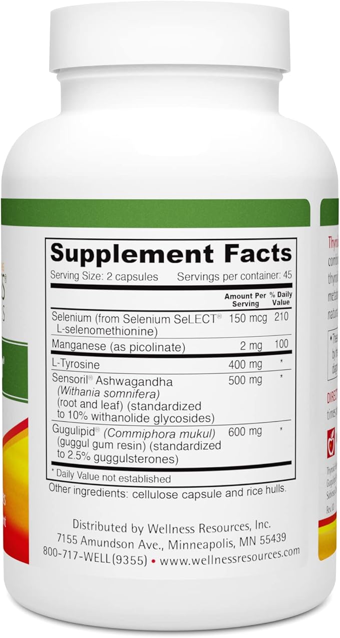 Thyroid Helper - Natural Supplement for Metabolism &amp Energy (90 Capsules)