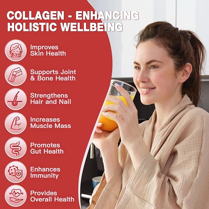 DRFOSTER Multi-Collagen-Peptide-Powder with Probiotics 50 Servings of Hydrolyzed Collagen Peptides with Hyaluronic Acid Biotin &amp Multivitamins - Supports Skin Hair Nails Health (Pack of 2)