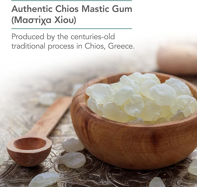 Allergy Research Group NutriCology Mastic Gum - Supports Digestive Comfort - Delivers 1000 mg Chios Mastic Gum Resin per Serving - Vegetarian &amp Hypoallergenic - 60 Servings - 120 Capsules