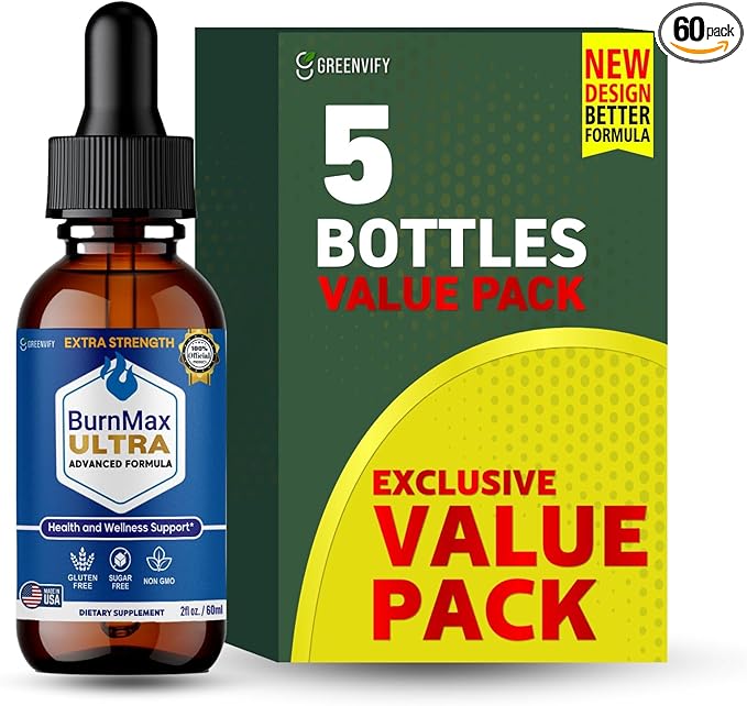 BurnMax Ultra Extra Strength Dietary Supplement Advanced Formula 60 Servings 2 fl oz (5)