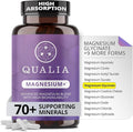 Qualia Magnesium+ | Doctor-Formulated. Premium Formula | High Bioavailability | 10 Forms of Magnesium &amp 70+ Minerals | Relaxed Mood restful Sleep &amp Exercise Recovery | 1 Month Supply