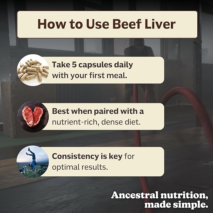 MK Supplements Grass Fed Beef Liver Supplement Supports Energy Production Detoxification Digestion Immunity and Full Body Wellness Non-GMO Freeze Dried 30 Servings (3000 mg Each)