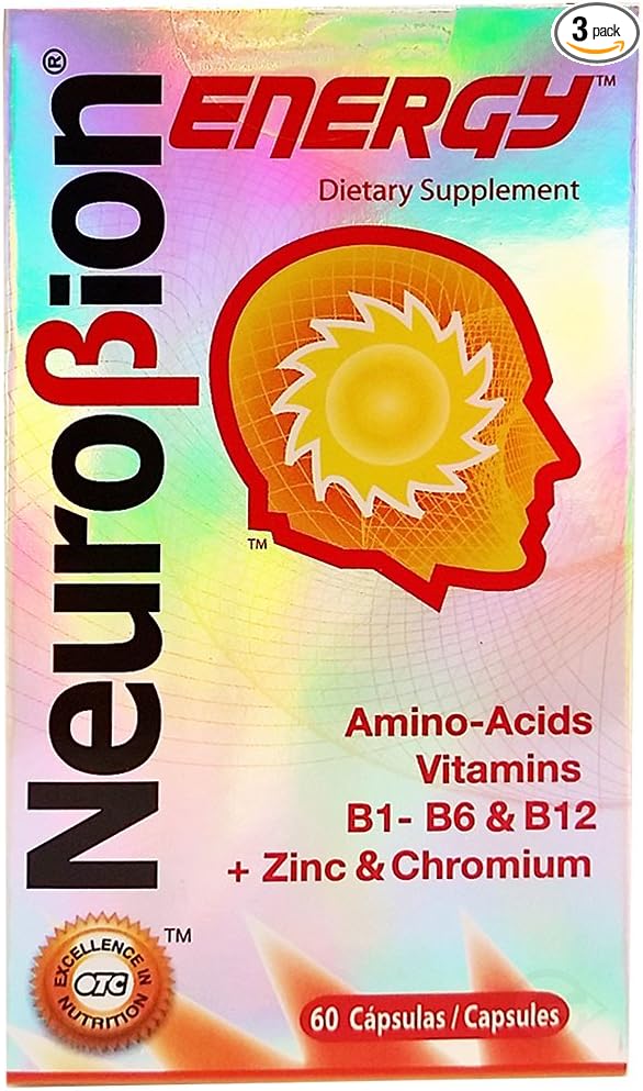 Neurobion Energy Amino Acids 60 Count (Pack of 3)