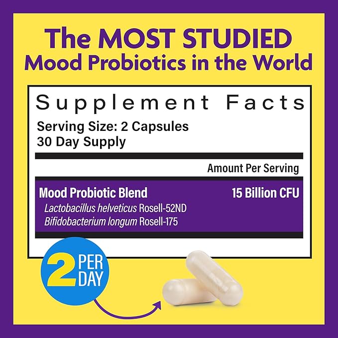 InnovixLabs Choline &amp Mood Probiotic Bundle Choline Bitartrate 550mg (100 Capsules) Mood Probiotic (60 Capsules). Supports Memory Mood Brain Health &amp Boost Cognitive.*