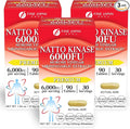 FINE JAPAN Nattokinase 6000FU – Japanese Fermented Natto Enzyme Supplement with Garlic and Vinegar/90 Capsules/Made in Japan (270 Capsules (3 Bottles))