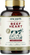 One Earth Health Grass Fed Beef Heart - New Zealand Sourced Heart. 3000mg per Serving 200 Count