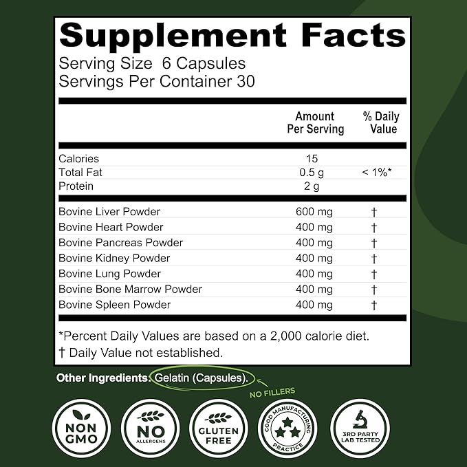 Left Coast Performance Boron Supplement for Men &amp Beef Organ Supplement - Testosterone Boosting Bundle for Men's Gut Health Energy Hormone Balance and Immune Support