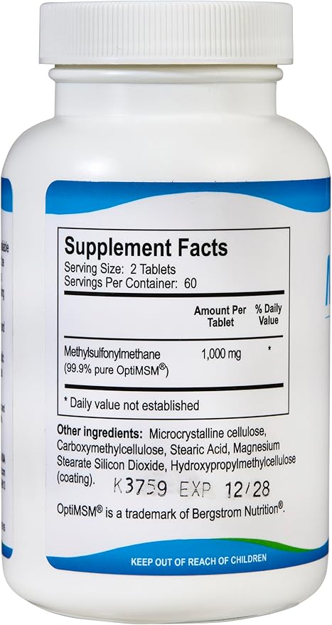 KALA HEALTH MSMPure MSM Tablets 120 Count and MSM Gel with Organic Aloe 8oz Bundle