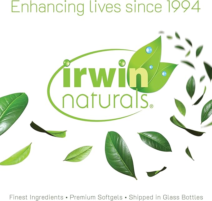 Irwin Naturals Quick Energy RED Liquid-Gel Multi with Nitric Oxide Booster - 72 Liquid Softgels - with Nitric Oxide Booster Turmeric Brown Kelp Maca &amp Beet Root