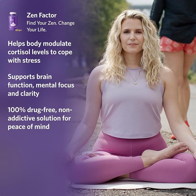 Zen Factor Supplement with Passionflower and Phosphatidylserine - 60 Capsules