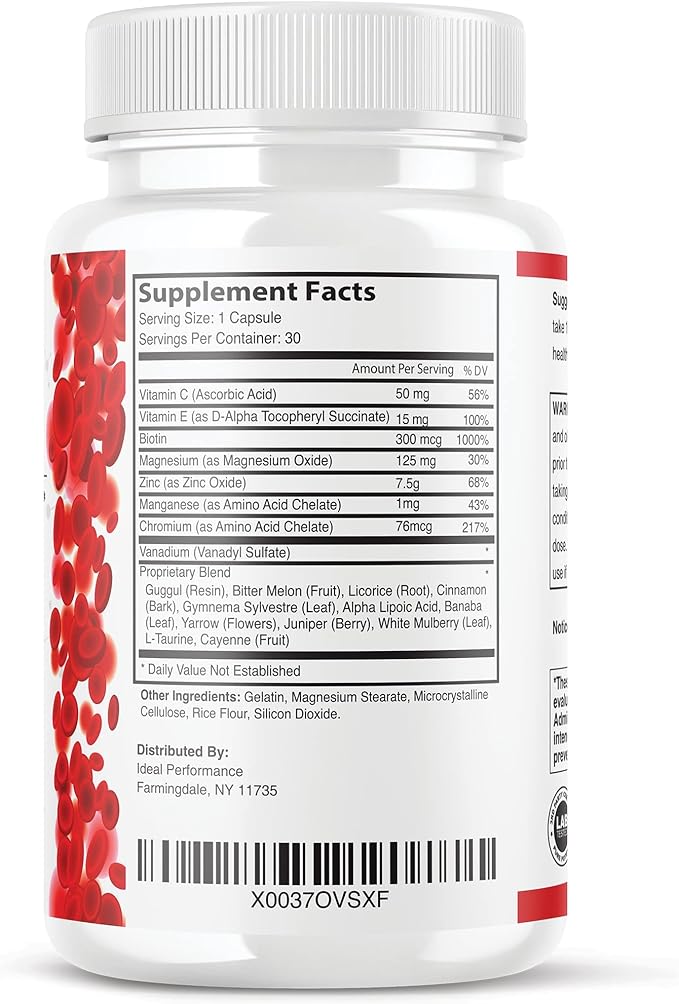 IDEAL PERFORMANCE (Official) Glucofort Formula Supplement (5 Pack)