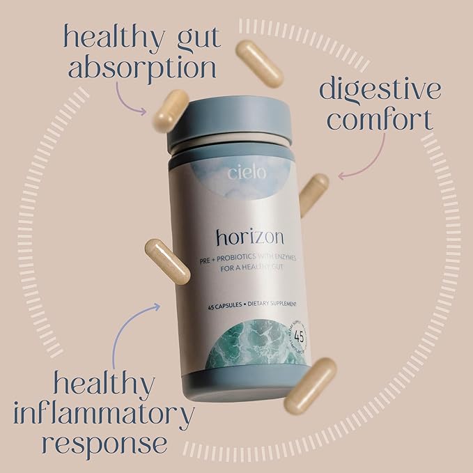 Cielo Golden Hour &amp Horizon Bundle - Probiotics and Antioxidants Set (45 Day Supply)