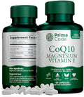 Prime Code [ 3 𝐢𝐧 𝟏] CoQ10 250mg with Magnesium Glycinate and Vitamin E | CoQ10 Capsules 250mg | Magnesium Glycinate 200mg | Vitamin E 15mg | Non-GMO | Gluten &amp Soy Free | Vegan