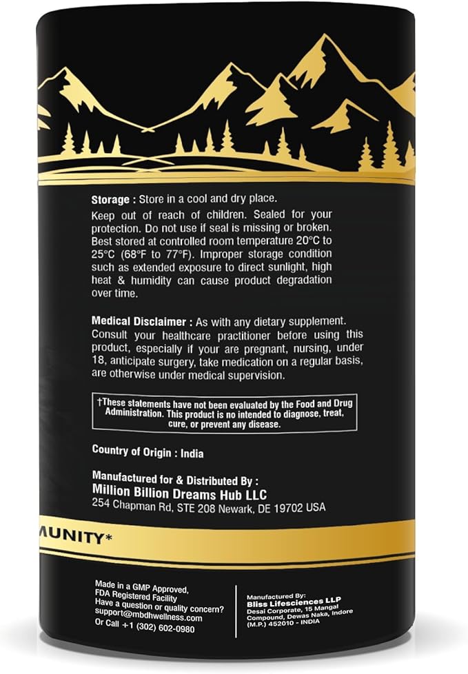 Pure Himalayan Shilajit Gummies – 75%+ Fulvic Acid High Potency Gold Grade – Blend for Energy Vitality &amp Immune Support Travel - Friendly Tamarind Flavor – 60 Gummies