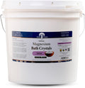 Health and Wisdom Magnesium Bath Crystals - Bath Salts with High Concentration &amp Enhanced Absorption for Muscle &amp Joint Relief - Dead Sea Sourced - Unscented - 14 lbs - Up to 113 Uses