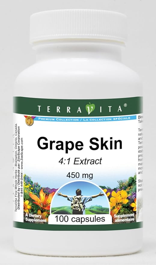 Grape Skin 4:1-450 mg (100 Capsules ZIN: 520352) - 3 Pack