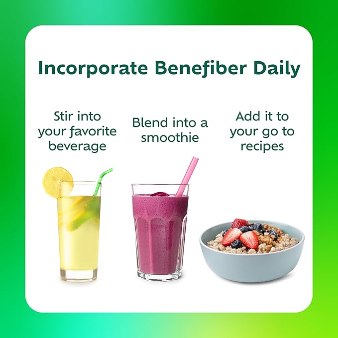 Benefiber Prebiotic GLP-1 Friendly Fiber + Superfruits Dietary Supplement Strawberry Dragon Fruit Flavor 8.8 oz (250g)