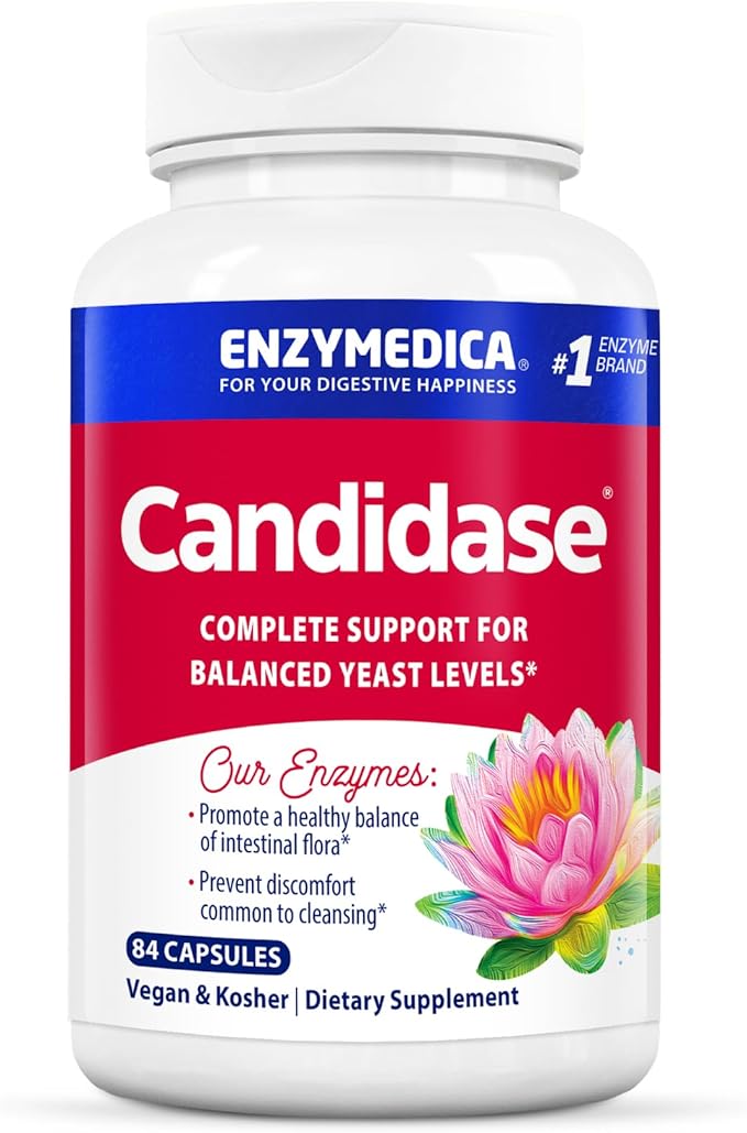 Enzymedica - Candidase Enzyme Supplement to Support Balanced Yeast Levels Vegan Kosher Non-GMO 84 capsules (42 servings)