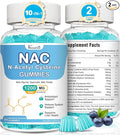 NAC Gummies NAC Supplement with Milk Thistle Selenium B6 B12 - Antioxidant Immune Support - N Acetyl Cysteine 600 mg per Gummy - 2 Month Supply 120 Cts