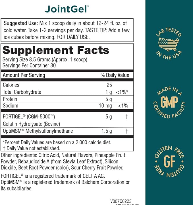 Purity Products Flexuron Joint Formula + Joint Gel Flexuron (Krill Oil Low Molecular Weight Hyaluronic Acid Astaxanthin) - Joint Gel Berry Powder (Bioactive Collagen Peptides + MSM)