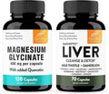 Sandhu's Magnesium Glycinate with Quercetin &amp Liver Support Capsules | Supports Quality Sleep Relaxation &amp Liver Health Support
