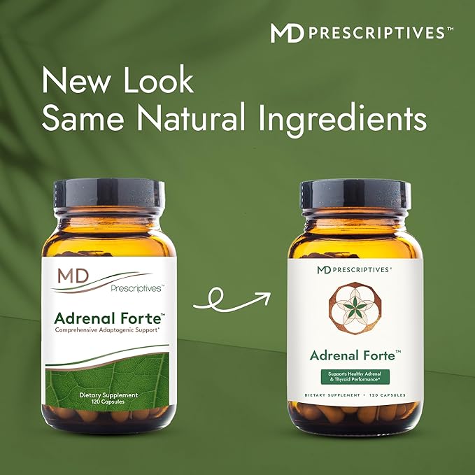 MD Prescriptives - Adrenal Forte - Adrenal Support Supplement* with Ashwagandha &amp Rhodiola - 120 Capsules