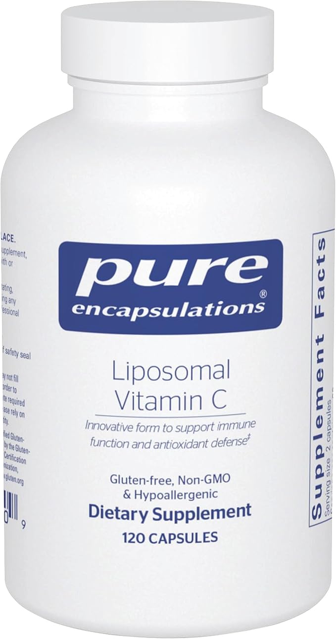 Pure Encapsulations Liposomal Vitamin C - Immune Support Supplement* - Antioxidant Nourishment - Daily Vitamin - Non-GMO &amp Gluten Free - 120 Capsules