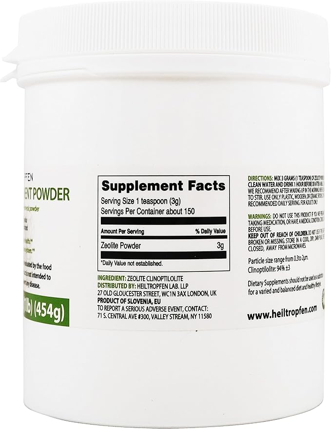Heiltropfen Bundle/Set | Zeolite Powder 1 Pound 3X Activated + Digestive Probiotic/Prebiotic