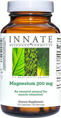 INNATE Response Formulas Magnesium 300 mg - Mineral Supplement for Muscle Relaxation - Vegetarian and Gluten-Free - 120 Capsules (60 Servings)