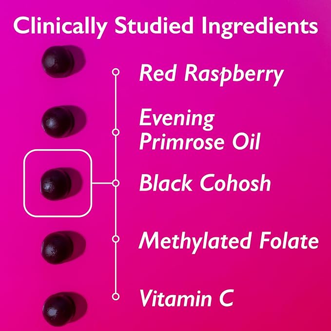 Amy Suzanne Hormone Balance Gummies for Women - Hormone Harmony for Mood Energy Bloating - Hormonal PMS Perimenopause &amp Menopause Support - Red Raspberry Leaf &amp Black Cohosh - 60 Gummy Supp
