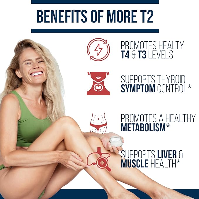 Dr. Westin Childs T2 Cream - T2 Thyroid Support for Women &amp Men with Bioidentical 35 Diiodo-l-thyronine in Lotion Form for Hormone Balance in Hypothyroidism Hashimoto's Thyroidectomy &amp Rai