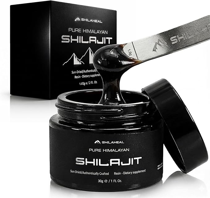 Shilajit Authentic Himalayan Shilajit Resin for Men &amp Women High Fulvic Acid Energy &amp Stamina Immune Support 85+ Trace Minerals Lab Tested Organic Shilajit Resin 100% Natural 30 Grams