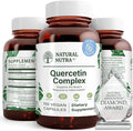 Natural Nutra Quercetin Complex with Bromelain and Vitamin C Citrus Bioflavonoid Supplement Support Body to Seasonal Changes &amp Body Redness Promotes Liver Health 100 Vegan and Vegetarian Capsul