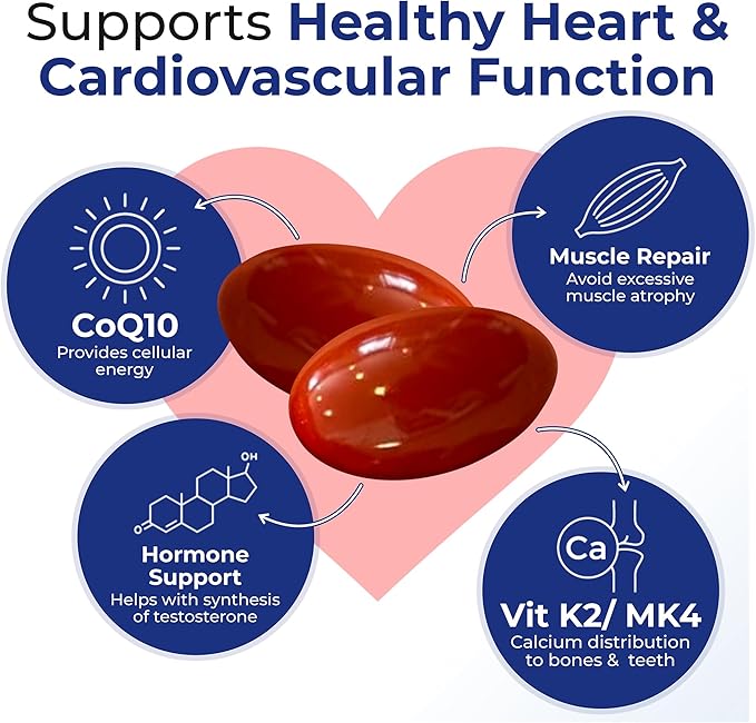 Xtendlife Xtend-Quinol CoQ10 Ubiquinol Supplement for Heart Health Cellular Energy and Healthy Aging - with 100mg Ubiquinol and 50mg GG (Geranylgeraniol)-4 Month Supply (Pack of 2)