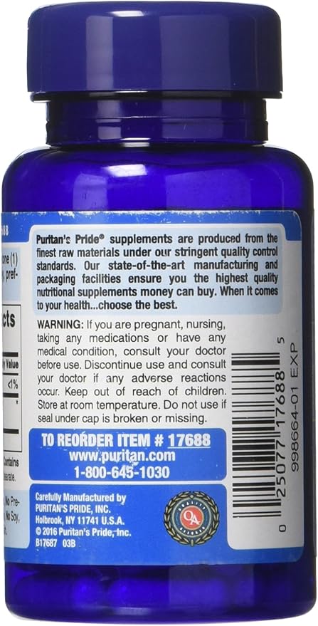 Puritan's Pride Hyaluronic Acid 100 mg Capsules 60 Count (Pack of 4)